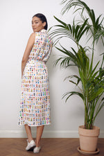 Sleeveless Midi Shirtdress